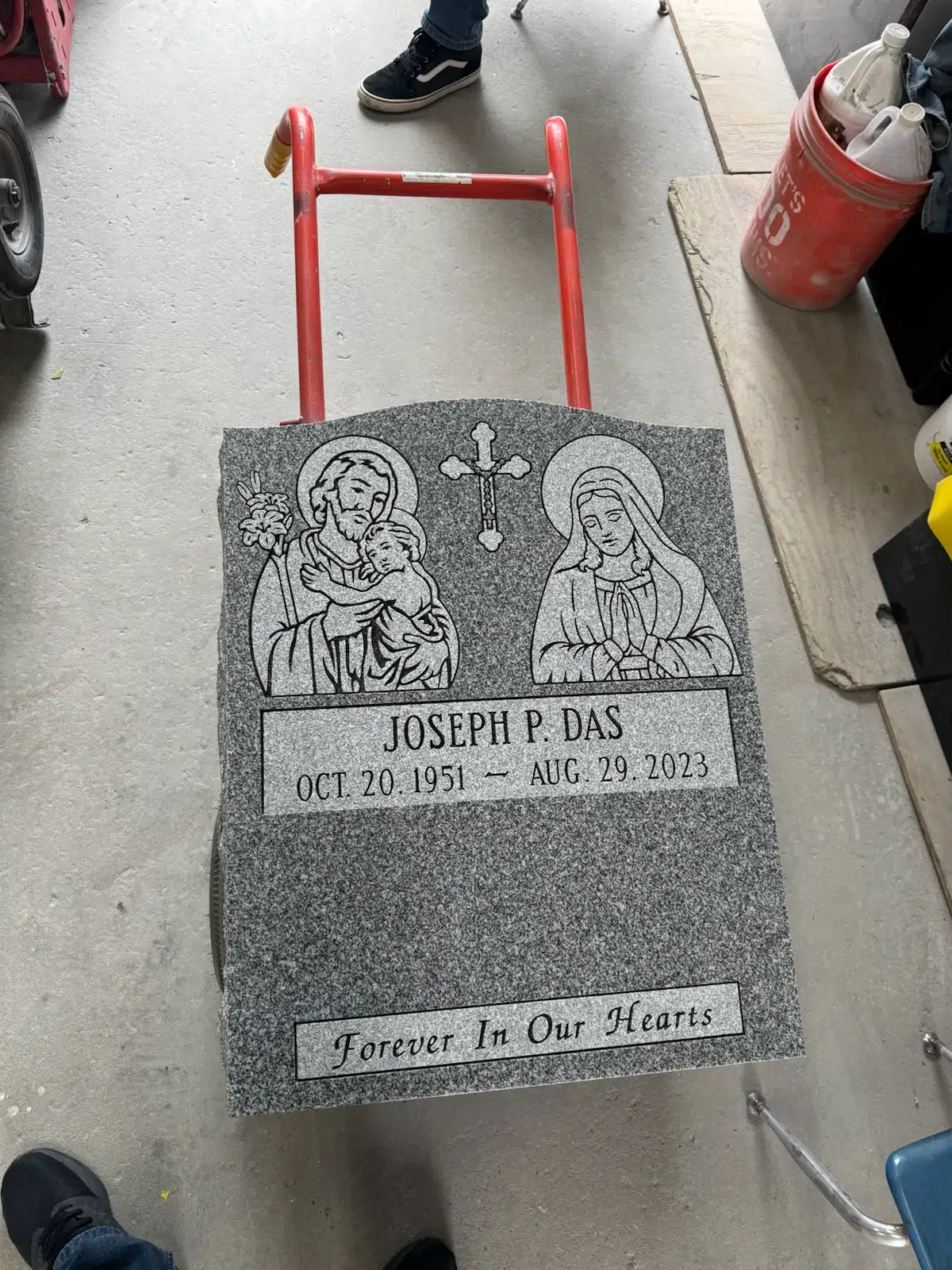 Granite Headstone hand-carved by NJ Granite Headstones in NJ — image 9